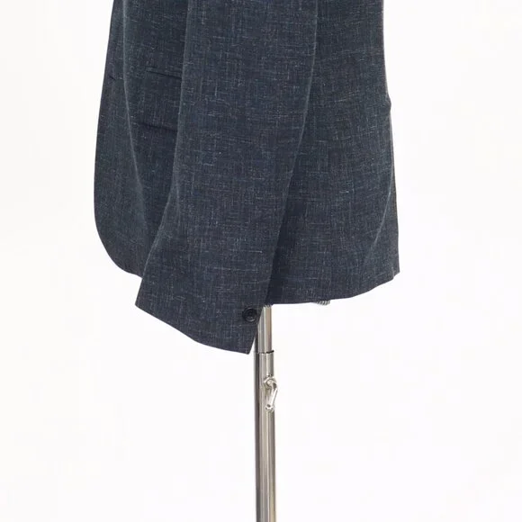 Stella McCartney 38R Blue Solid 3-Button Sport Coat Blazer Jacket T240 - Picture 6 of 11